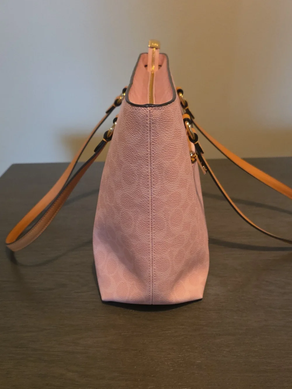 Coach Outlet Station Tote Bag In Signature Canvas. Powder Pink 2026. - Picture 7 of 12